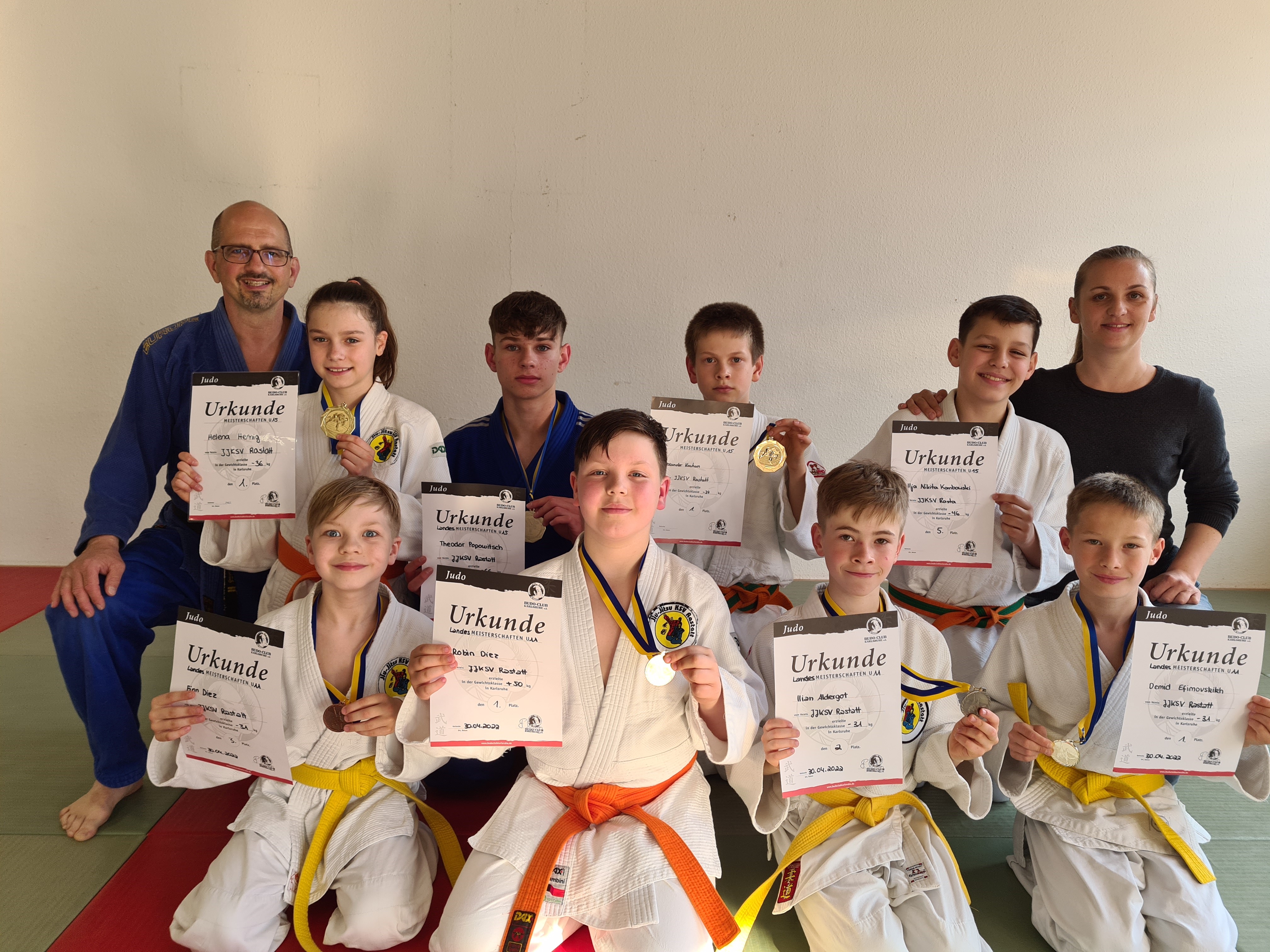 Erfolgreiche Judoka des JJKSV Rastatt
